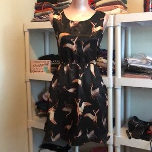 BOGO 50% off! NWOT sleeveless crane bird dress